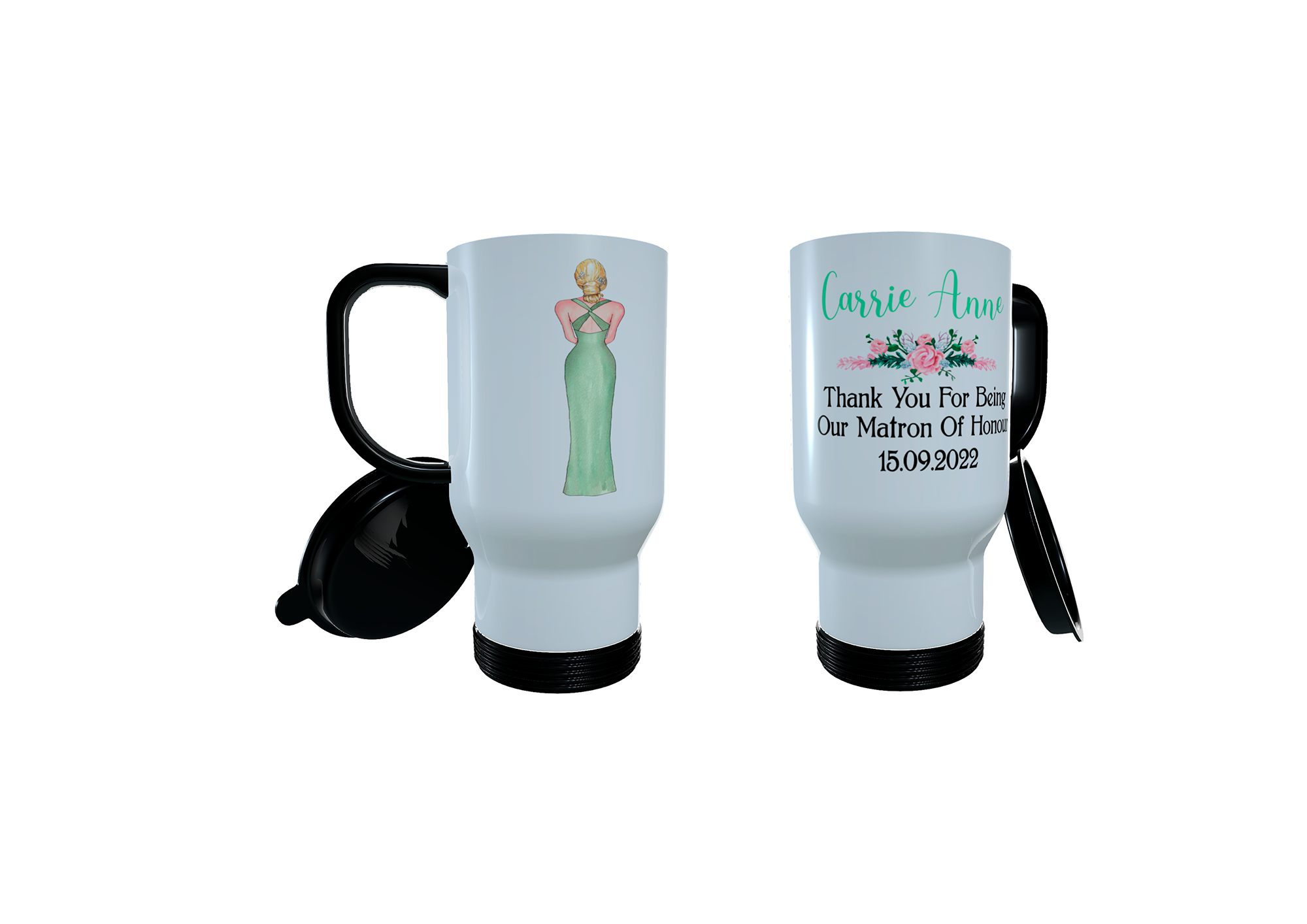 Matron Of Honour Personalised Travel Mug, Matron Of Honour Gift